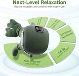 Portable Shoulder and Neck Massager with Soothing Heat – Deep Tissue Electric Massager for Pain & Stress Relief, Cordless Lightweight Design with One-Button Operation