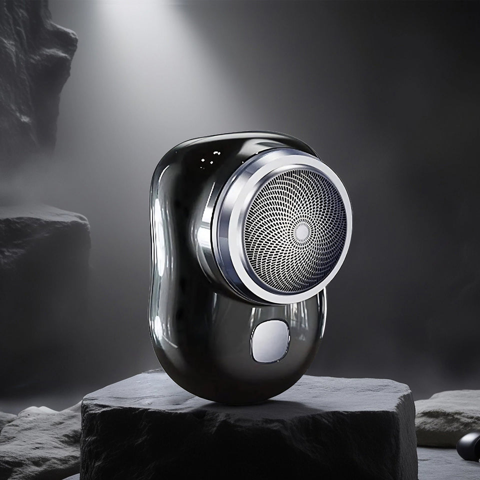 Ultra-Portable Pocket Electric Shaver – Compact Rotary Razor for Travel & Quick Touch-Ups