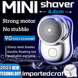 Ultra-Portable Pocket Electric Shaver – Compact Rotary Razor for Travel & Quick Touch-Ups