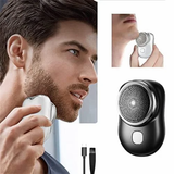 Ultra-Portable Pocket Electric Shaver – Compact Rotary Razor for Travel & Quick Touch-Ups