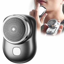Ultra-Portable Pocket Electric Shaver – Compact Rotary Razor for Travel & Quick Touch-Ups